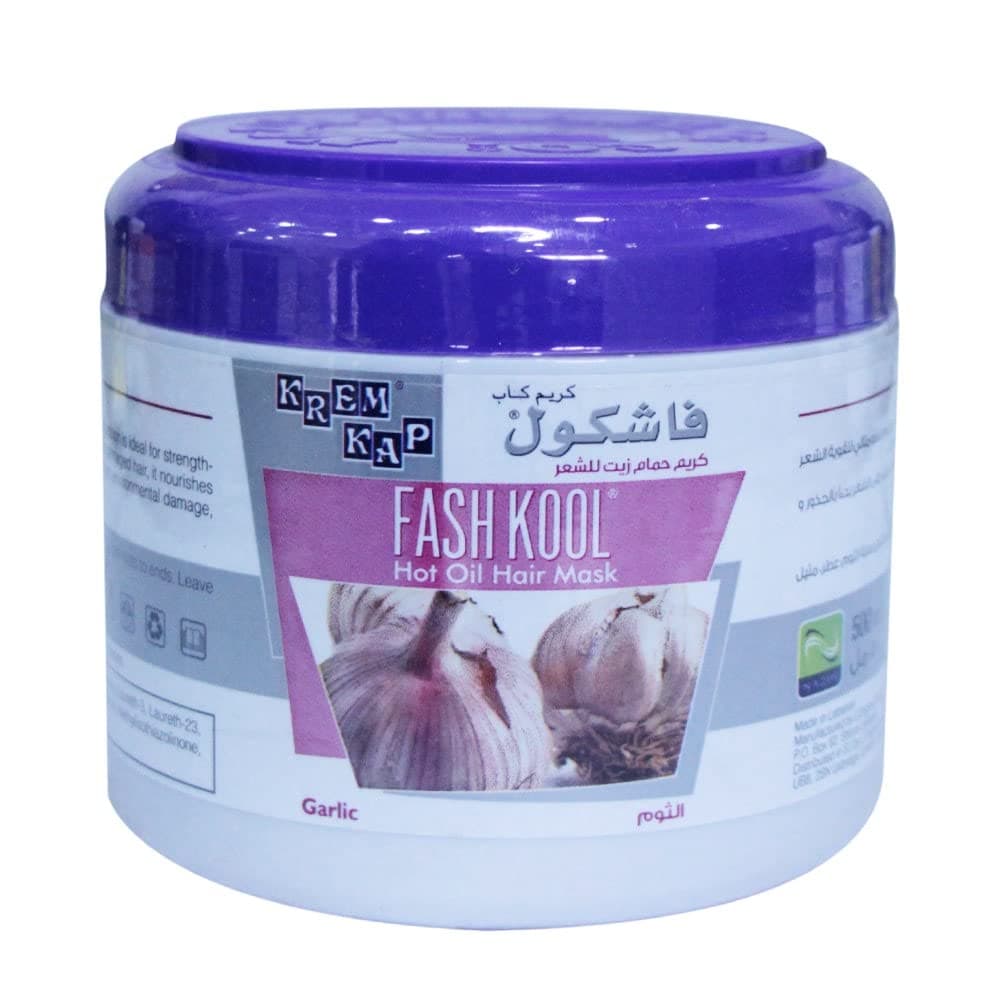 Hot Oil Hair Cream With Garlic Extracts, Rich in Vitamins and Minerals, Ideal For Strengthening and Conditioning Hair, 500 ml