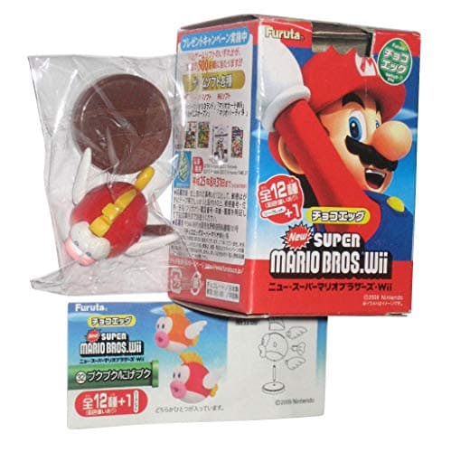 Cheep Cheep - Red: ~0.9" New Super Mario Bros. Wii Choco Egg Mini Figure Series [NO CANDY] (Japanese Import)