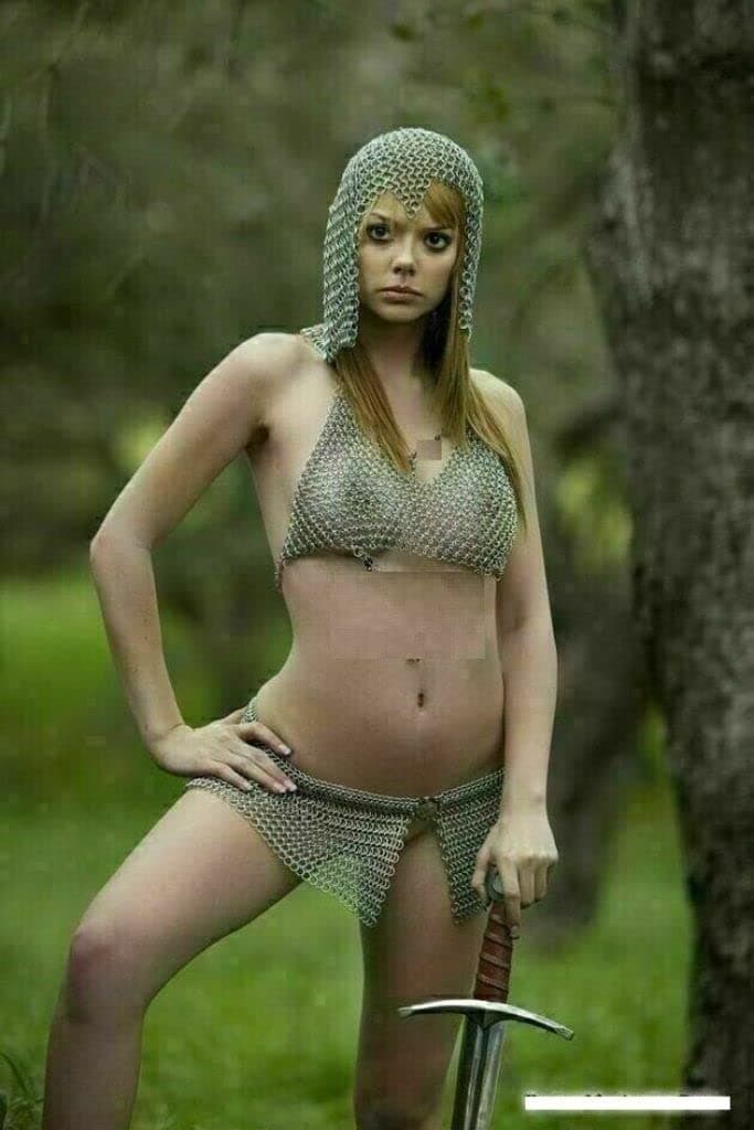 Chainmail Aluminium -Style Bra Panty COIF