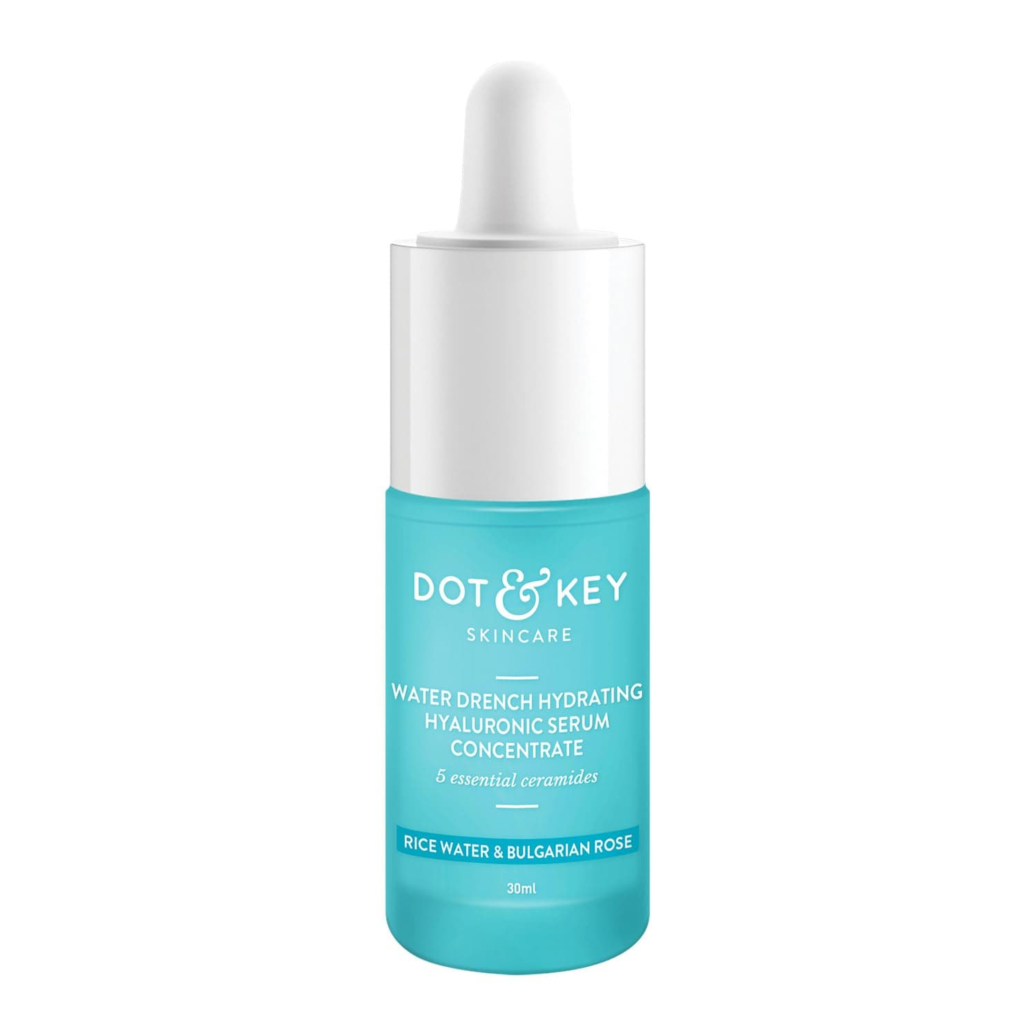 Hydrating Hyaluronic Acid Serum for Face & skin, with Vitamin C, E and B5 for Intense Hydration + Moisture, Paraben Free, 1 fl oz.
