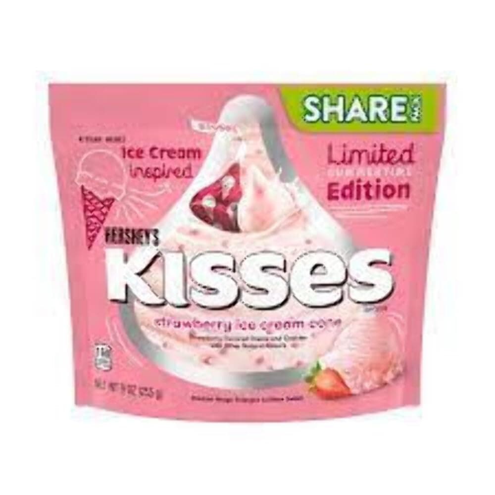 Strawberry Ice Cream Cone Kisses - 9-oz. Bag Limited Summertime Edition Ice Cream Inspired