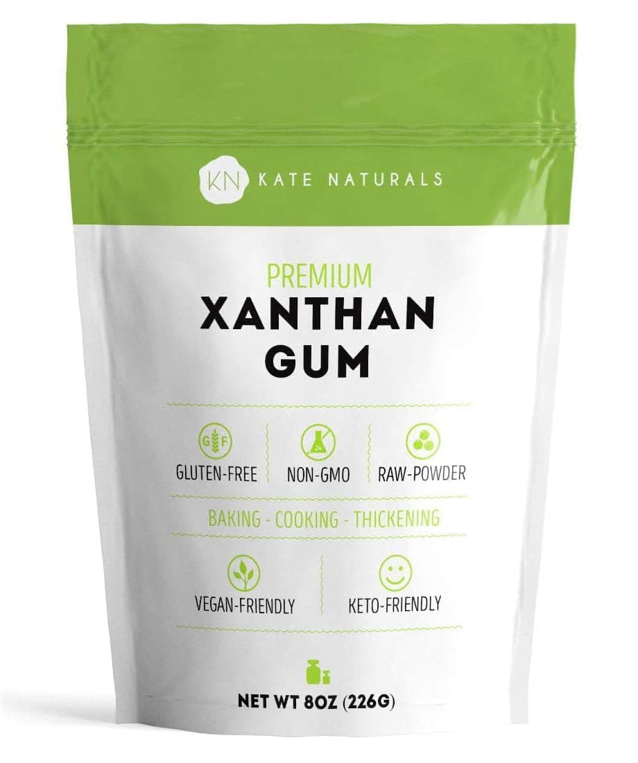 Kate Naturals Xanthan Gum for Baking, Ice Cream & Sauce Thickener (8oz, Gluten Free, Food Grade)