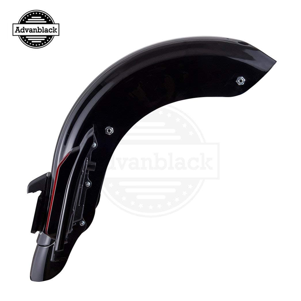 Advanblack Denim Black Color-Matched CVO Style Rear Fender Kit For 2014-2019 Harley Touring Street Glide Road King Road Glide Special