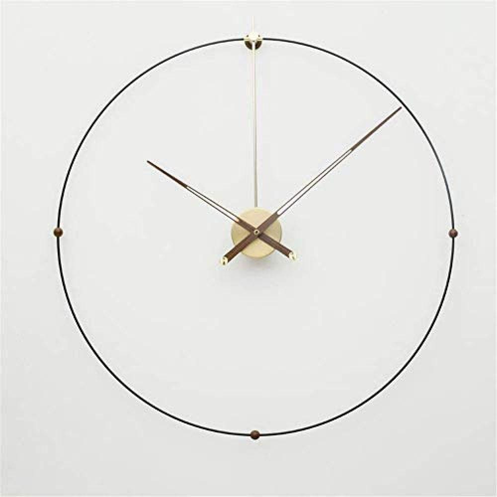 yaoyao Wall Clocks Clock,Wall Clocks Oversized Large Metal Wall Clock Modern Design European Simple Iron Art 3D Decorative Hanging Clocks Wall Watch Home Decor 80Cm