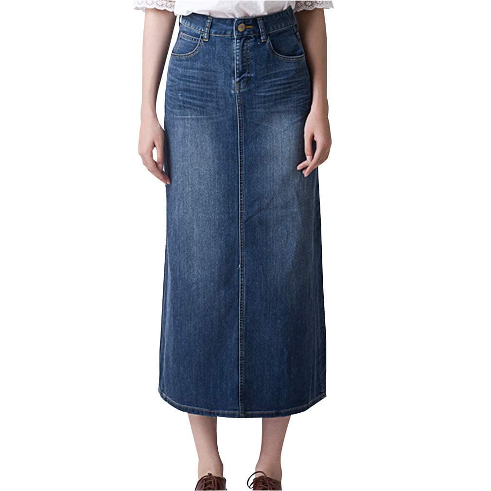 Women's High Waist Denim Skirt W-299
