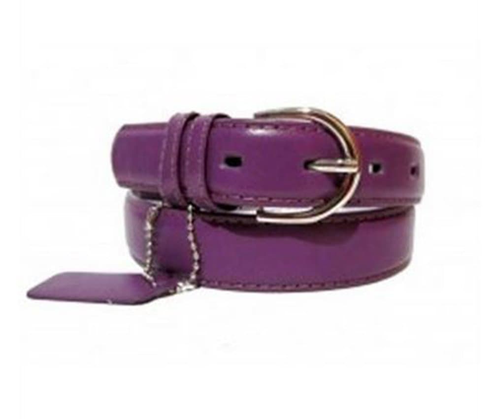Leather Skinny Dress Belt 1 1/8 inch 10+ Colors