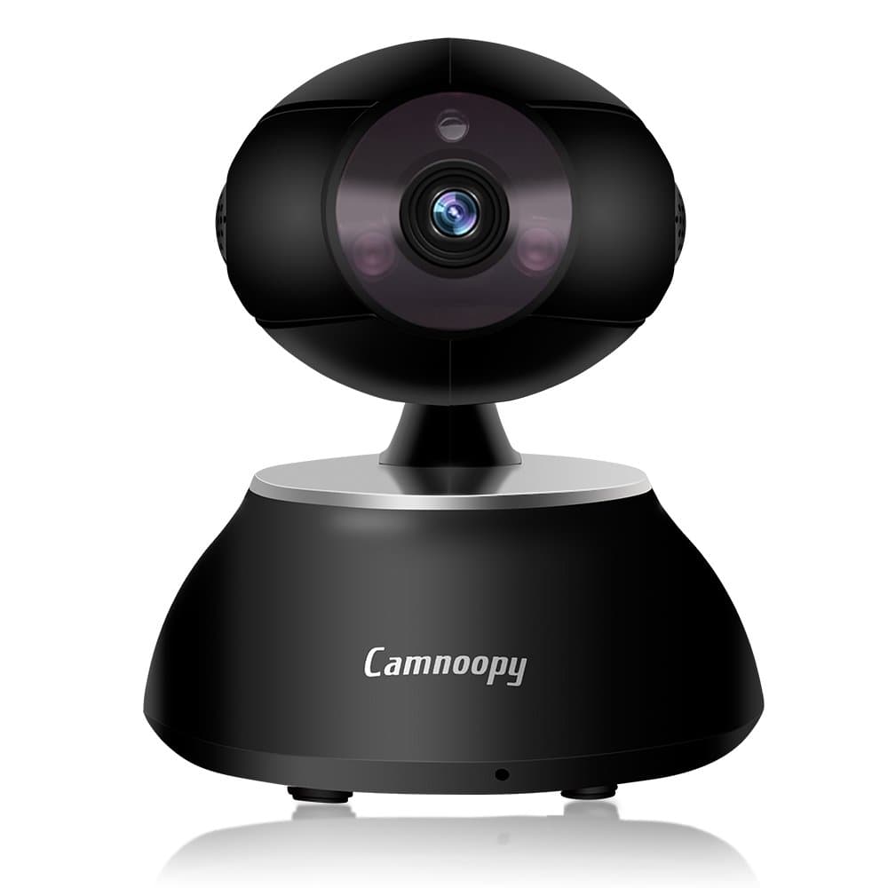 720P Wireless Pan Tilt IP Camera Indoor, Camnoopy Wifi Baby Monitor Remote Home Security IP Camera P2P Surveillance Camera with Two-Way Audio Linkage Alarm Night Vision Support iOS Android PC Devices