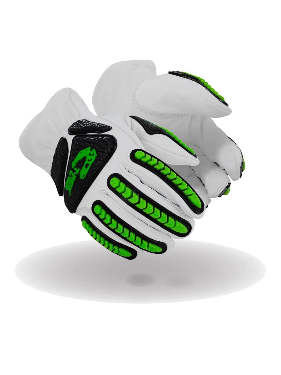 T-REX Rebel Series TRX814 Goatskin para-Aramid Lined Driver Impact Glove – Cut Level A6-10/XL (1 PR)