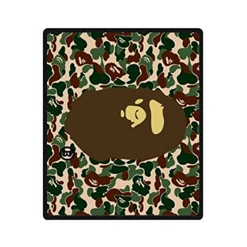 Creative Blanket Bape Camo Design Sofe Bed/Sofa Fleece Blanket Sheet Throw Bedding Blanket Sofe Bed/Sofa Fleece Throw 58 Inch x 80 Inch Large