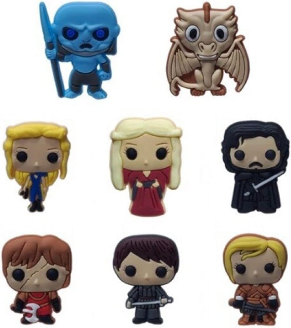 Thrones Game Themed Set of 8 Fridge PVC 1" Tall Magnets