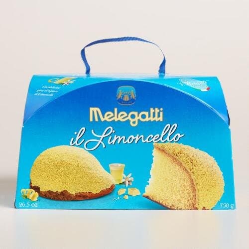 Melegatti il Limoncello, Italian Cake Soaked in Limoncello with White Chocolate, 750g