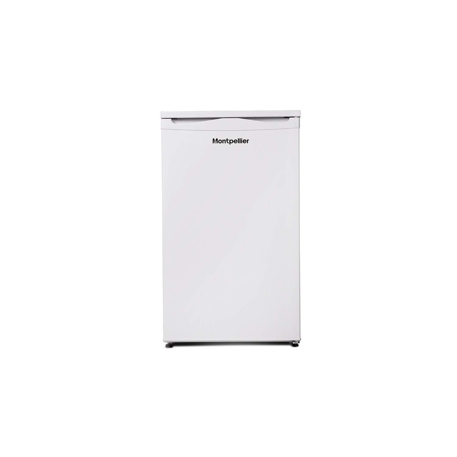 Montpellier MZF48W-2 48cm Wide Freestanding Upright Under Counter Freezer - White [Energy Class A+]