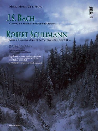 J.S. Bach - Concerto in C Minor & Schumann - Andante & Variations, Opus 46: Music Minus One Piano (Music Minus One (Numbered)) Paperback – November 1, 2006