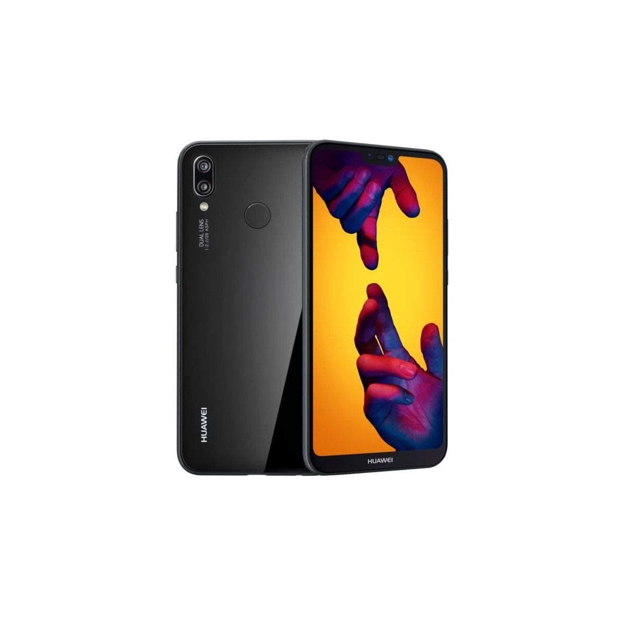 Huawei P20 Lite 64GB Midnight Black, Dual Sim, 5.84†inch, 4GB Ram, (GSM Only, No CDMA) Unlocked International Model, No Warranty