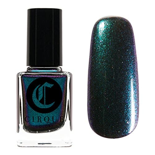 Cirque Colors Nail Lacquer, Duochrome Multichrome Color-Shifting Teal Polish, Epoch