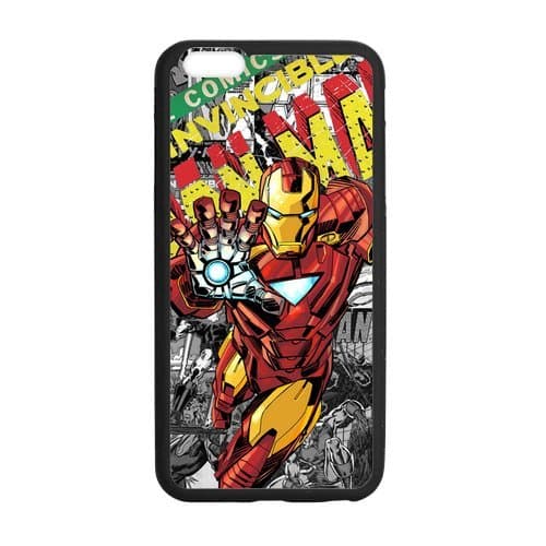 Iron Man, Custom iphone 6 plus (5.5 inch) Case Cover TPU Rubber for iphone 6 plus