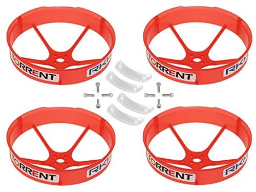 Closeout Rakonheli 59mm Transparent Propeller Duct (Red) - Blade Torrent 110 FPV