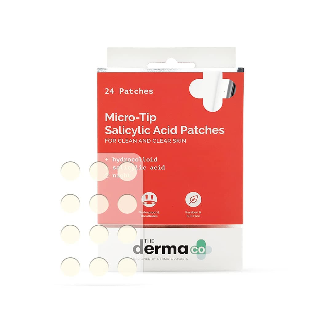Micro-Tip Salicylic Acid Acne Pimple Patches with Hydrocolloid for Clean & Clear Skin | 24 Patches in 1 Pack