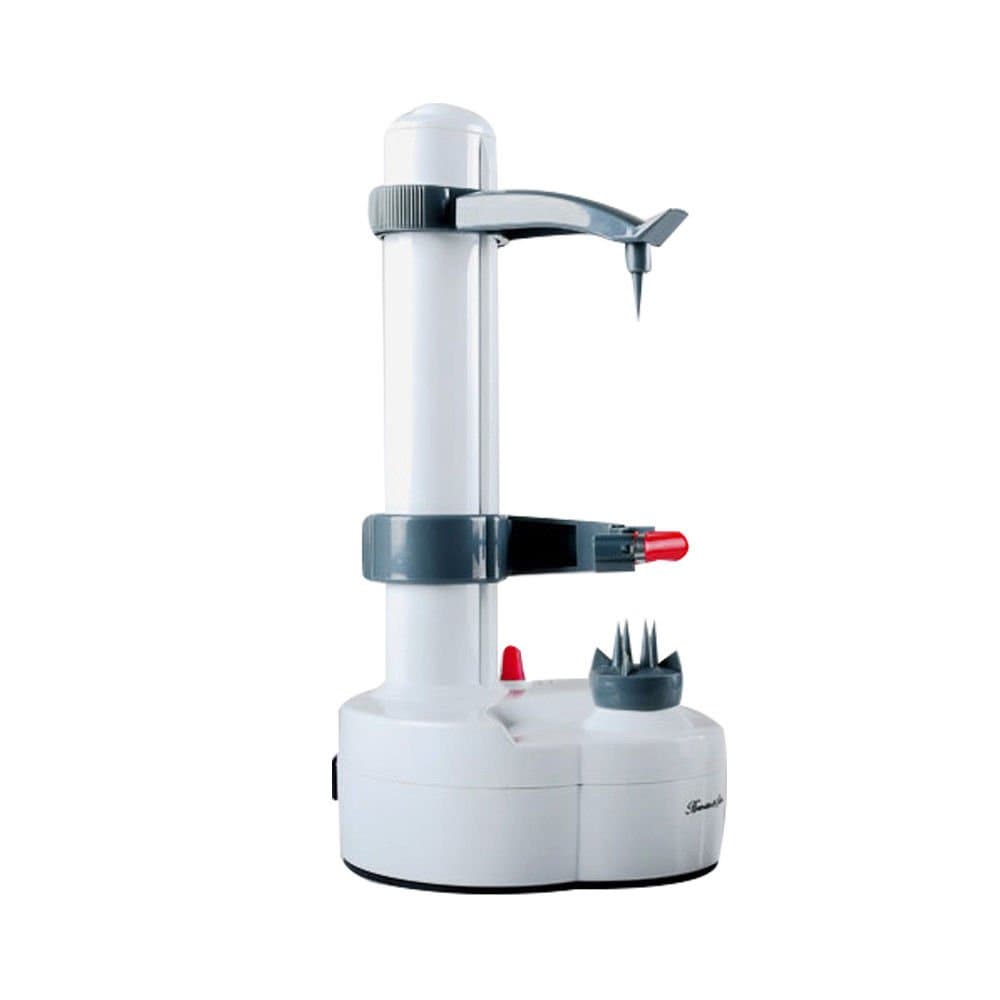 Electric Kitchen Potato Peeler Automatic Rotating Fruit Apple Orange Pear Cutter Slicer Vegetable Peeling Machine with 2 Blades