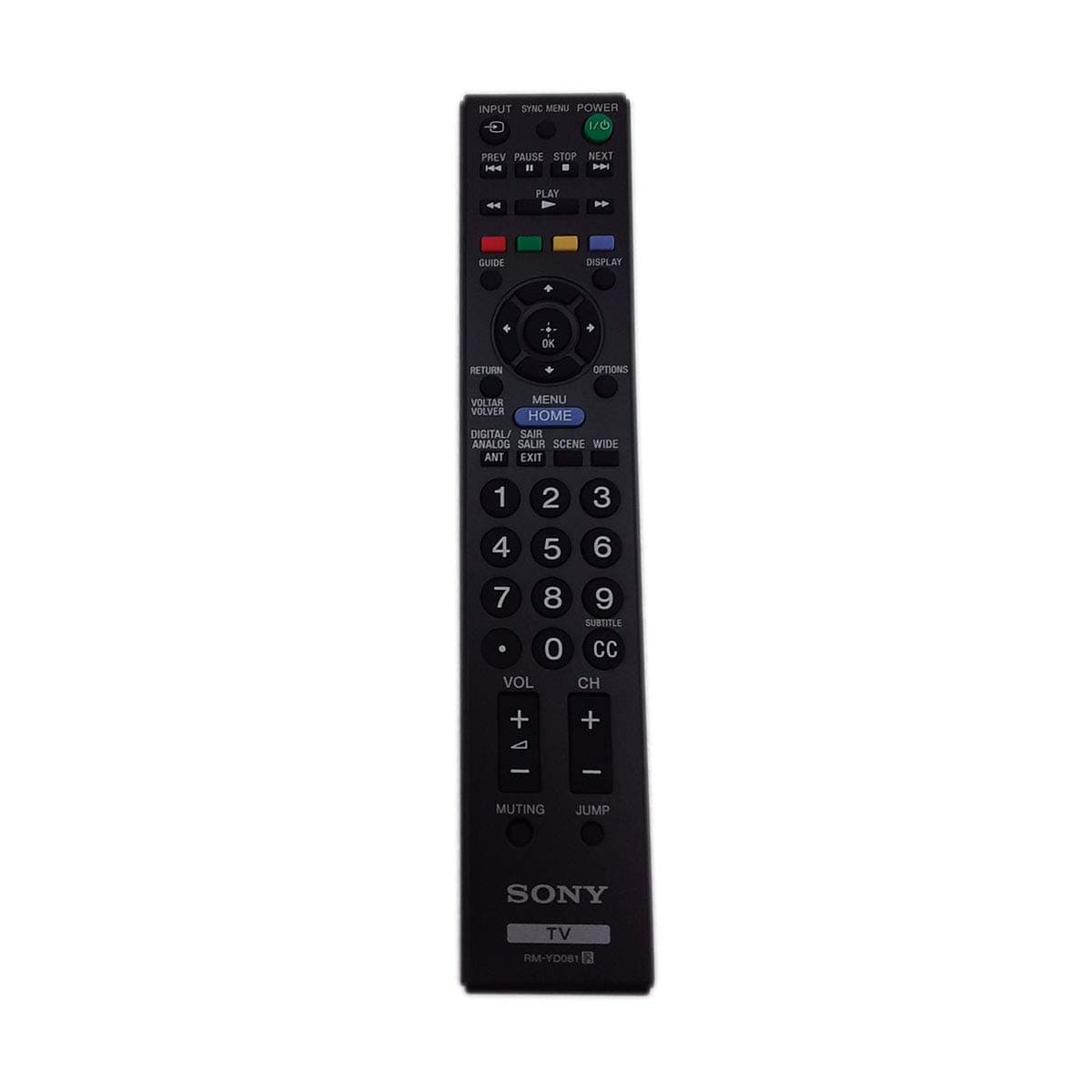 Factory Original Sony RMYD081 TV Remote Control for Bravia LED HDTV Televisions (RM-YD081)