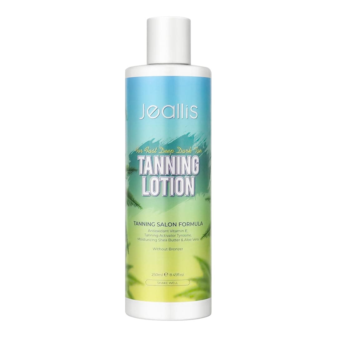 Tanning Bed Lotion Accelerator With Tanning Salon Formula, Indoor Tanning Lotion Accelerator For Tanning Beds To Get Dark Fast Tan, Sunbed Tanning Lotion, DHA Free, Bronzer Free, 8oz