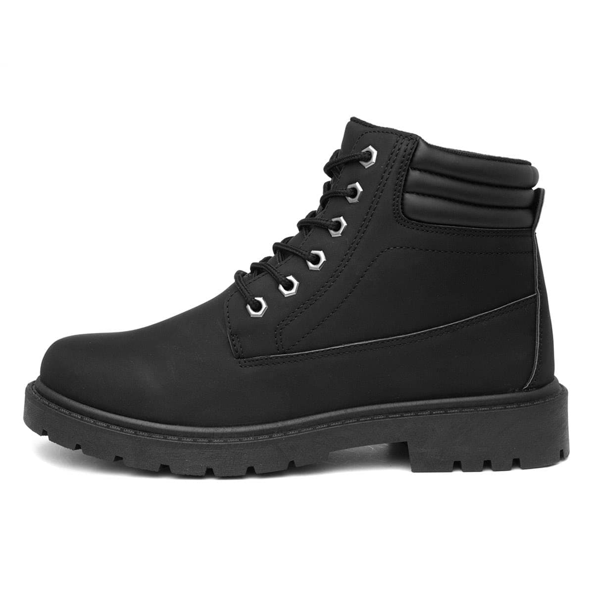Mens Black Lace Up Ankle Boot