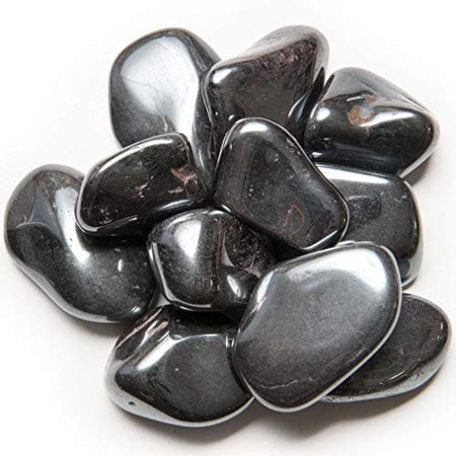 Digging Dolls: 1/2 lb of Extra Large Hematite A Grade Stones from Brazil - Tumbled Rocks Perfect for Art, Crafts, Reiki, Wicca and Wire Wrapping!