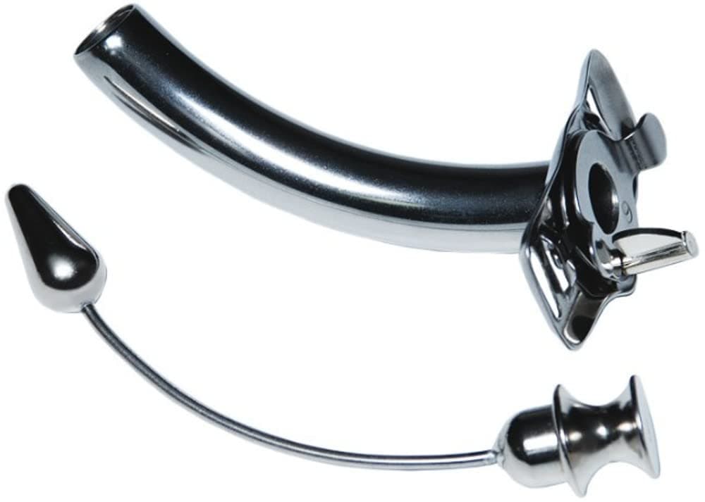 John Bunn 1395-1#6 Jackson Original Model, Short Length #6 Stainless Steel Trach Tube