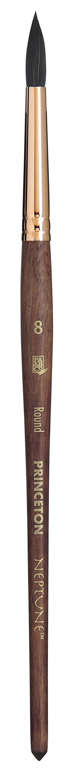 PRINCETON ARTIST BRUSH CO. Neptune, es for Watercolor Series 4750, Round Synthetic Squirrel, Size 8