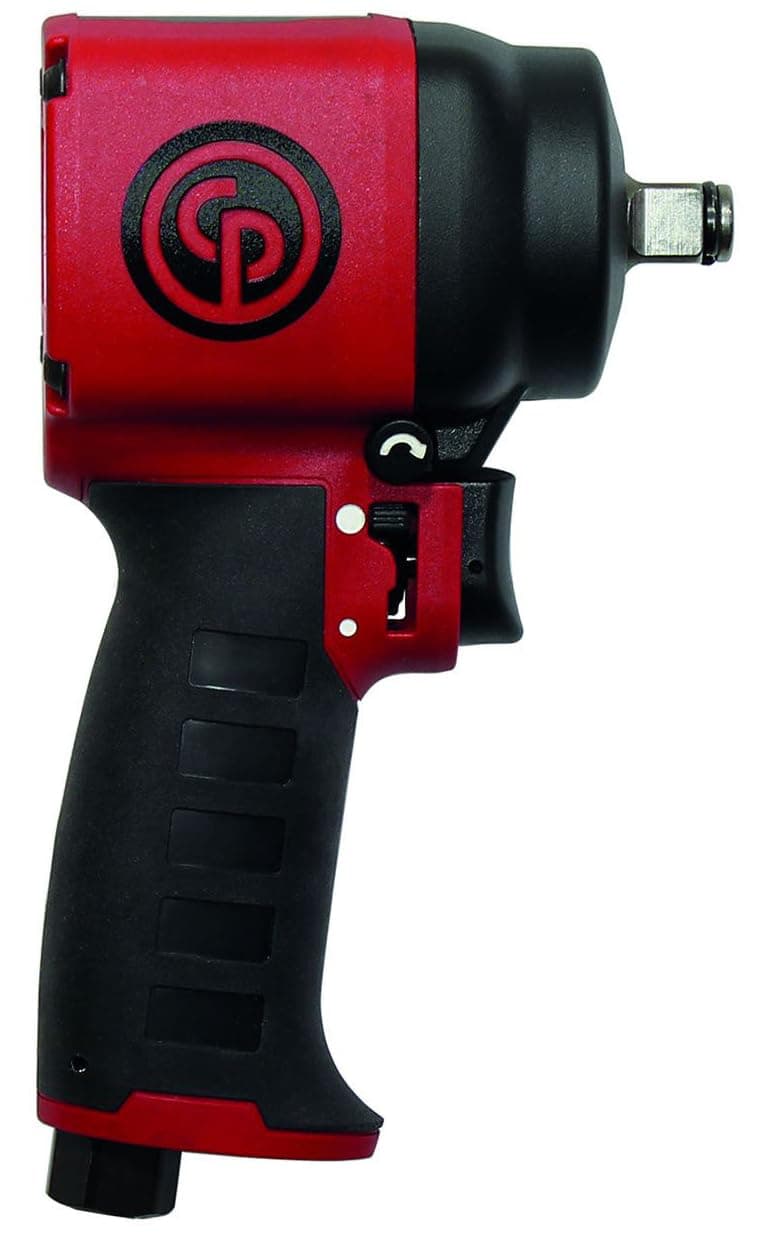 Chicago Pneumatic CP7732C - 1/2 Inch Air Impact Wrench, Pistol Handle, Max Torque Reverse Output 461 ft. lbf / 625 Nm, 9410 RPM, Single Hammer, Industrial Tool, Automotive