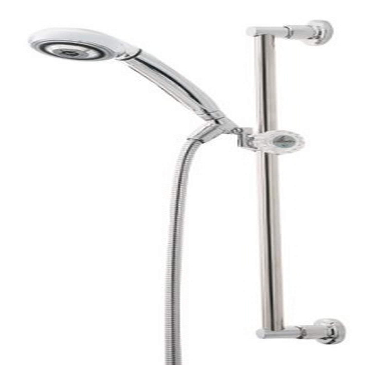 Alsons 1501MACBX Five-Spray Massage Hand Shower with Classic Wall Bar Unit, Chrome