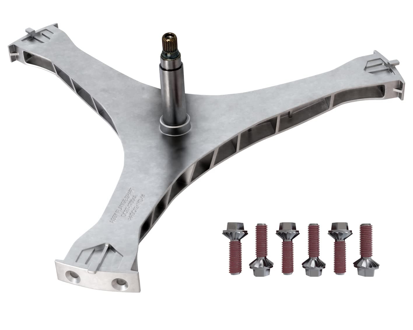DC97-17004B / DC60-00100A Washer Flange Shaft Assembly Compatible with Samsung Washing Machine Washer Spider Spinner Shaft Replaces DC97-17004A DC97-17004E with DC60-40137A Spider Hex Bolts