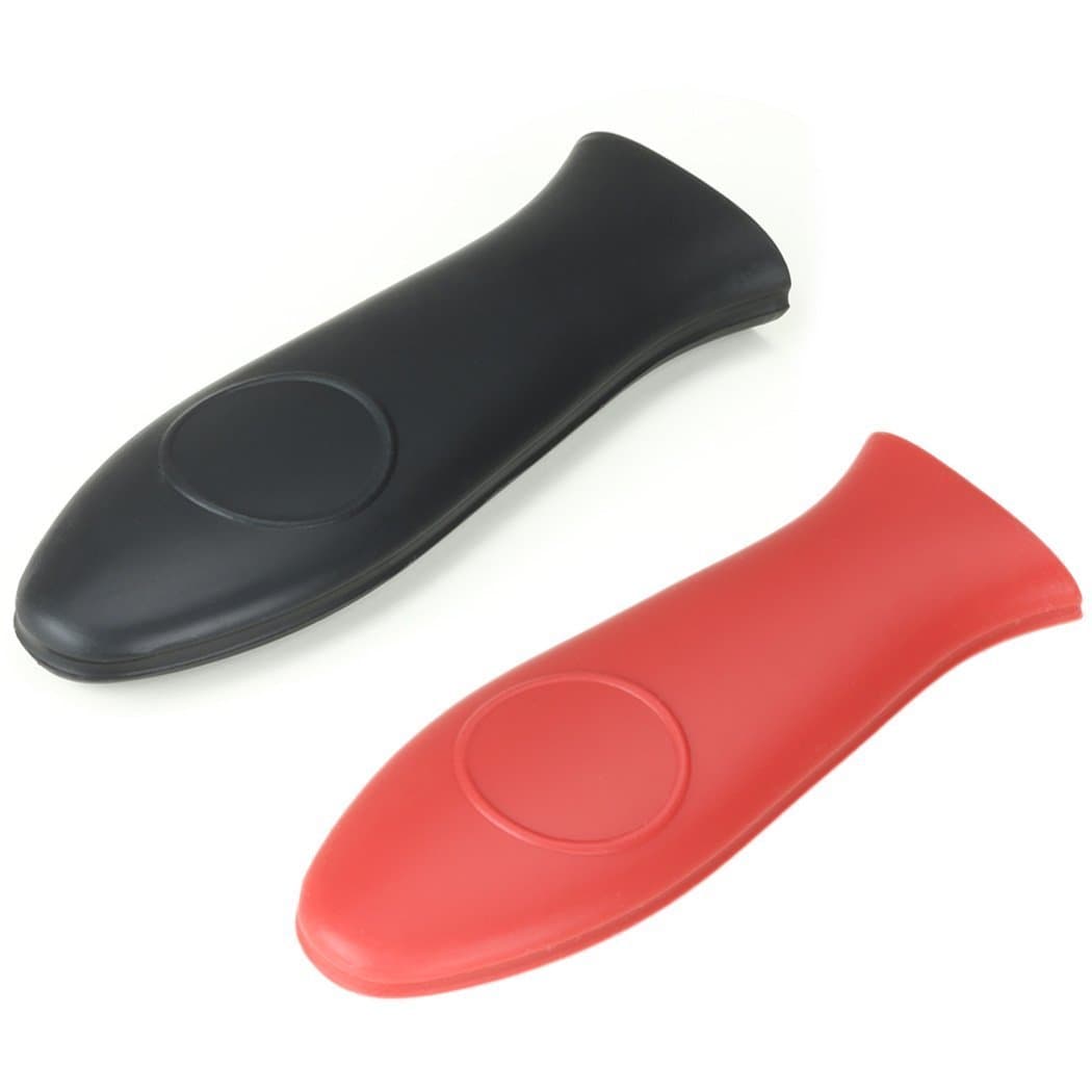 KAIFANG Silicone Hot Handle Holder Heat Protecting Silicone Handle for Cast Iron Skillets & Metal Frying Pans, 2 Pcs
