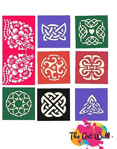 NEW PALM HENNA STICKERS TATTOO BODY ART/ MEHNDI STENCILS TEMPLATE DECAL