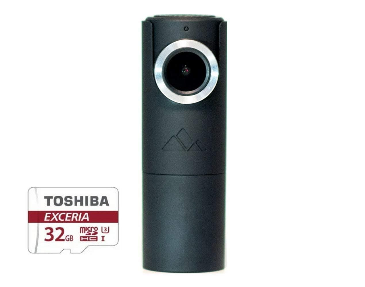 GOLUK T3 Charcoal Black Mini Wi-Fi Dash Cam Compact Full HD 1080P Car DVR Vehicle Camera with Built-in Supercapacitor, G-Sensor, Snapshot Button, Night Vision, Loop Recording, Parking Monitor 32G