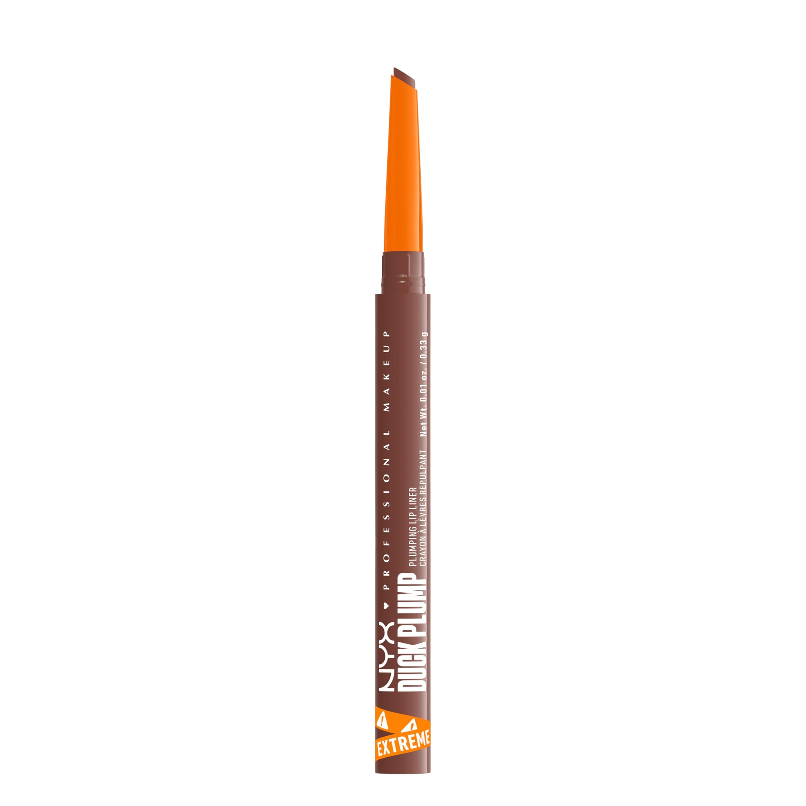 NYX Professional Makeup Plumping Lip Liner, Lip Liner, Up To 10 HR Wear, Matte Finish, Duck Plump, Subtle Touch