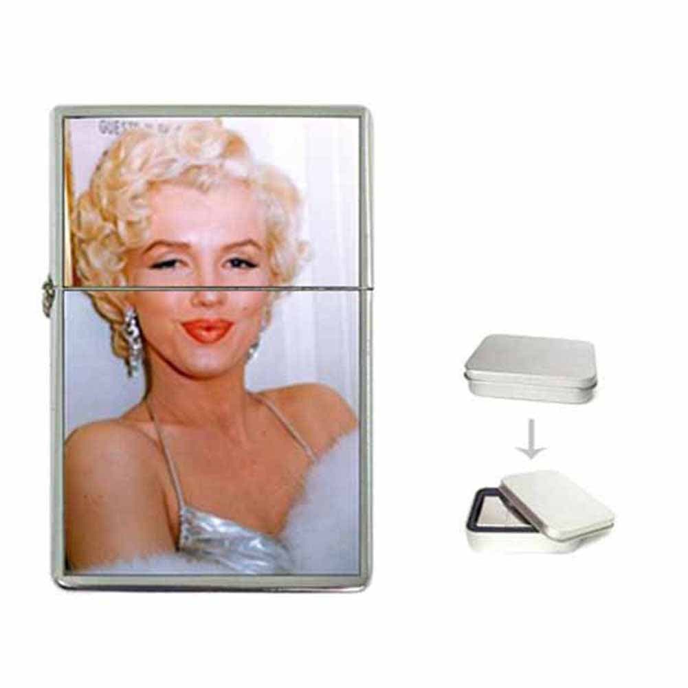 Marilyn Monroe Pucker UP and KISS ME New Flip Top Lighter with Gift Tin