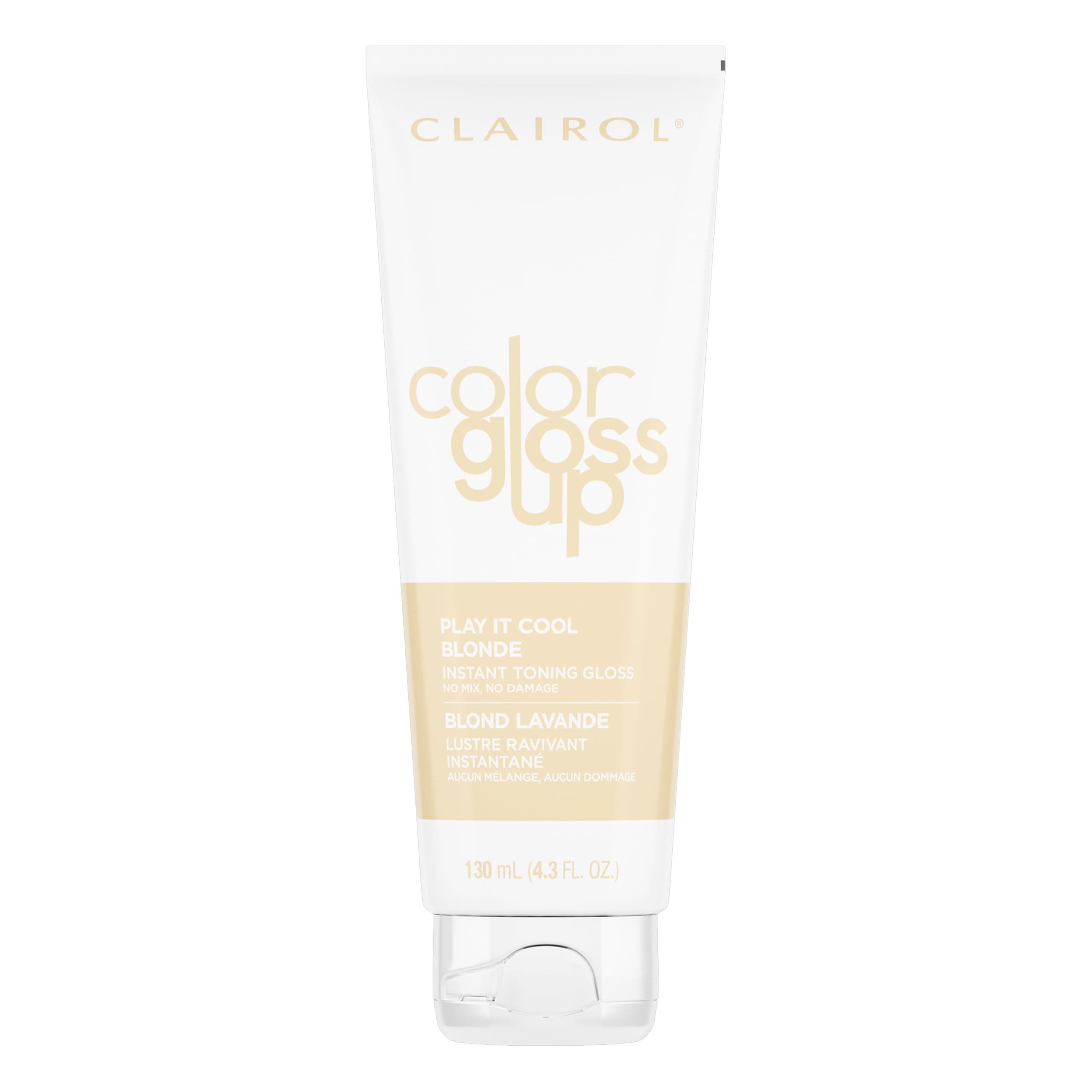 Clairol Color Gloss Up Temporary Hair Dye, Play it Cool Blonde Hair Color, Pack of 1