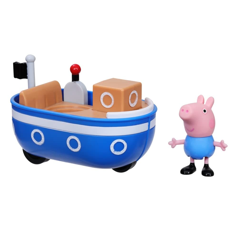Peppa Pig Peppa's Adventures Small Boat, Includes George Pig Figure (7.5 cm) Inspired by the Series, Age 3+