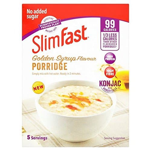 SlimFast Porridge, Golden Syrup - 5 x 29g (0.32lbs)