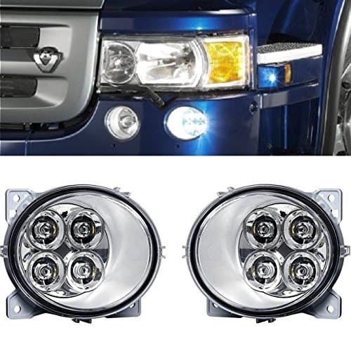 VNVIS2x FOG DAYTIME RUNNING 4 LEDs LAMPS for SCANIA P G R T SERIES 2004> E4 LIGHTS RH/OS + LH/OS