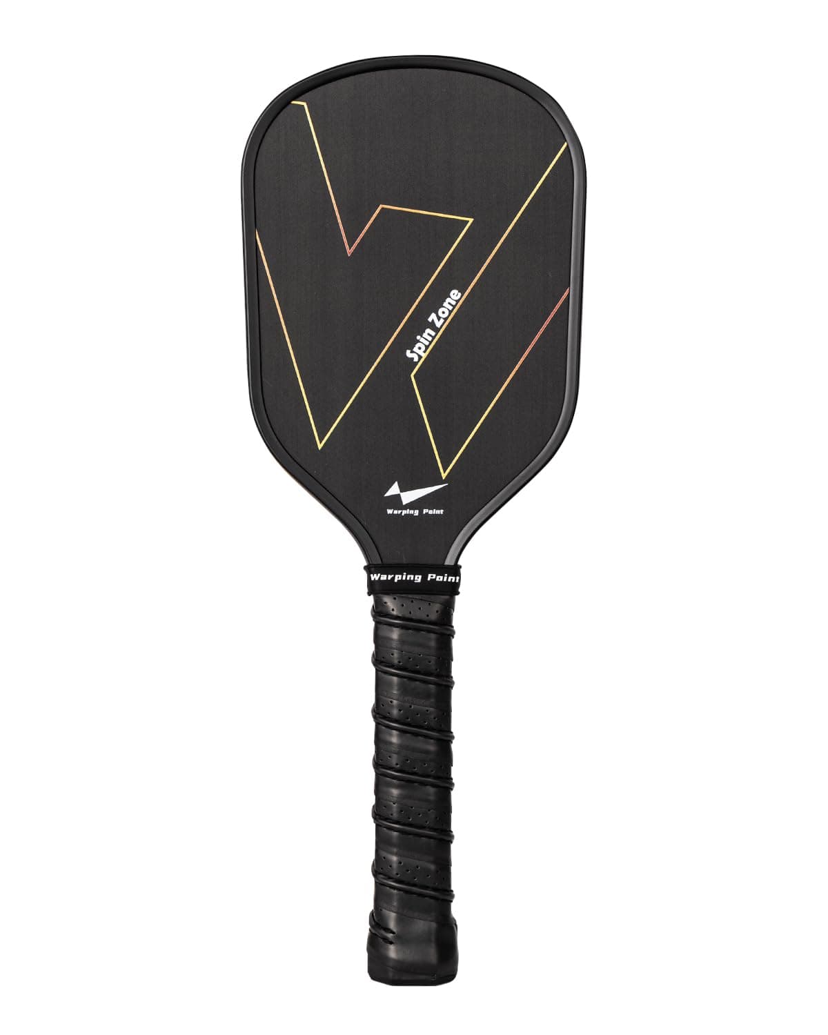Pickleball Training Paddle with Dual Friction Surface Technology, T700 Raw Carbon Fiber Pickleball Sweet Spot Trainer with Elongted Handle, 16mm Core Practice Pickle Ball Paddle, Black
