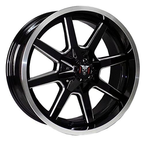 XM-302 163 17X9+0 5X114.3+5X127 C.B 78.10 BLACK MILLING WINDOW MACHINE LIP