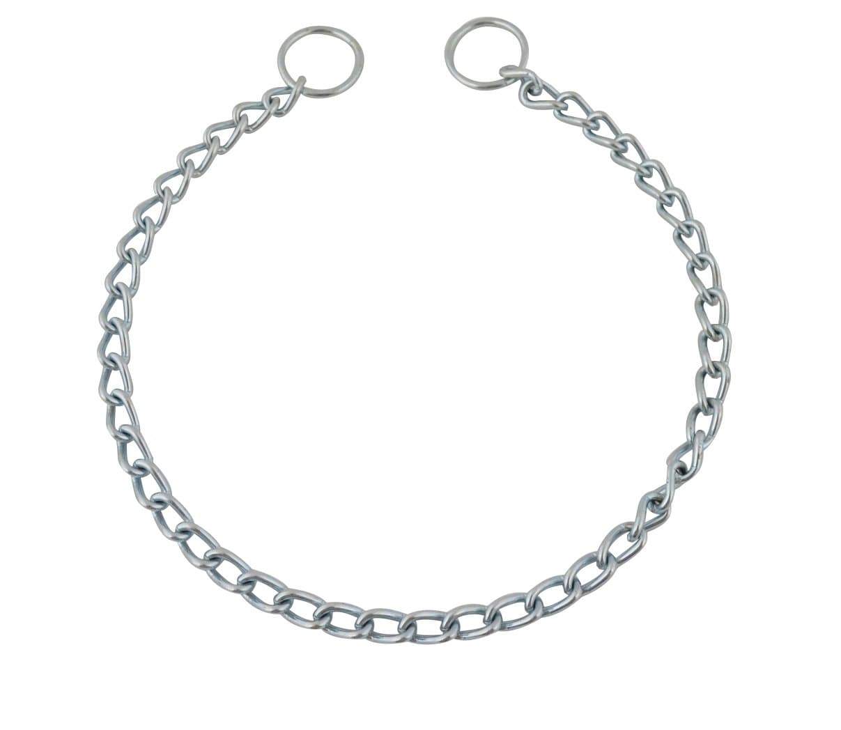 Duke's Pet Products Large Dog Choke Collar and Trainer - 24" Metal Chain Dog Collar to Assist in Your Behavioral Training Efforts - Large Breed Dogs. Easy On/Off Attachment