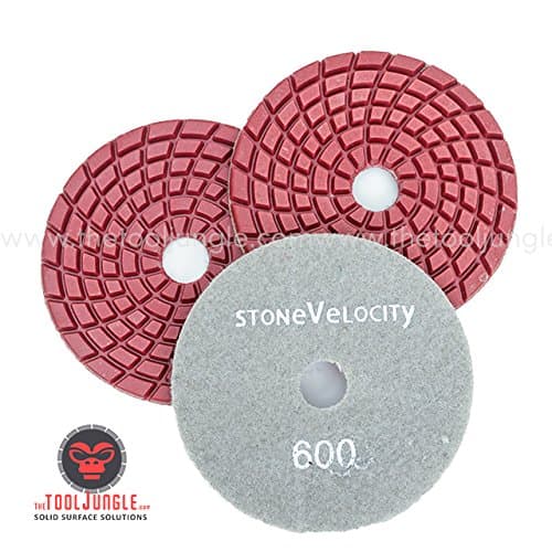 SV Extra Thick Diamond Polishing Pads- 5 MM 4 inch (Pack of 3 (600))