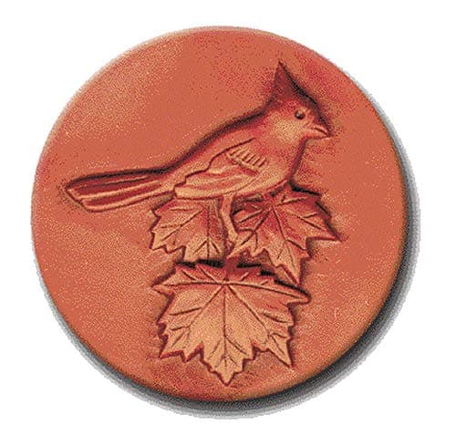 Rycraft2" Round Cookie Stamp with Handle & Recipe Booklet-CARDINAL