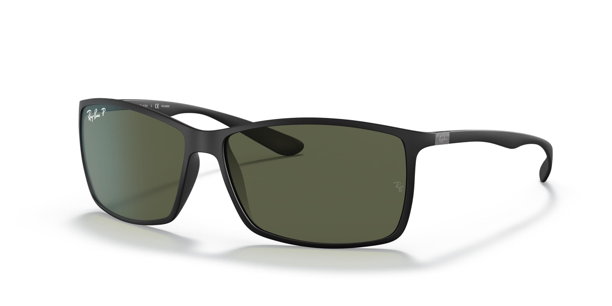 Ray-Ban mens 0RB4179 Sunglasses, Matte Black/Polarized Green, 62 mm