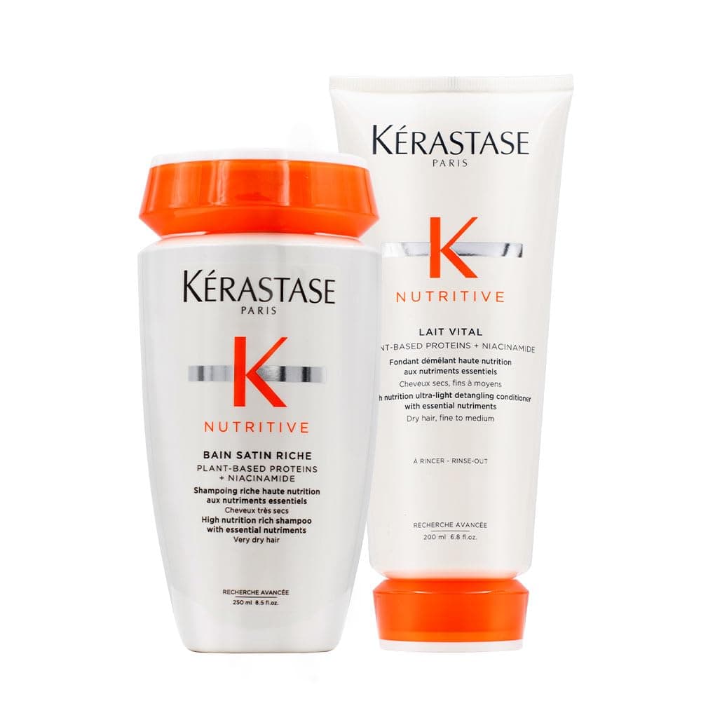 Kérastase Bain Satin 2 & Lait Vital (Shampoo & Conditioner) Duo