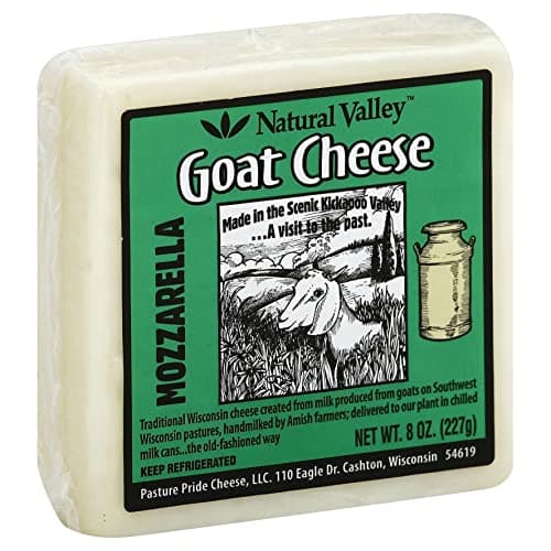 Natural Valley Cheese, Goat Mozzarella, 8 Ounce
