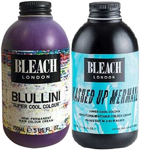 (Pack of 2) Bleach London Super Cool Colours Blullini & Washed Up Mermaid x 150ml